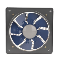 هواکش صنعتی فلزی با پروانه فلزی دمنده