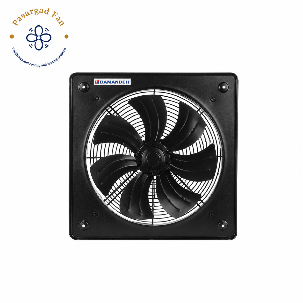 هواکش صنعتی دمنده ایلکا فلزی 40 سانت VIK-40A4S-H تک فاز